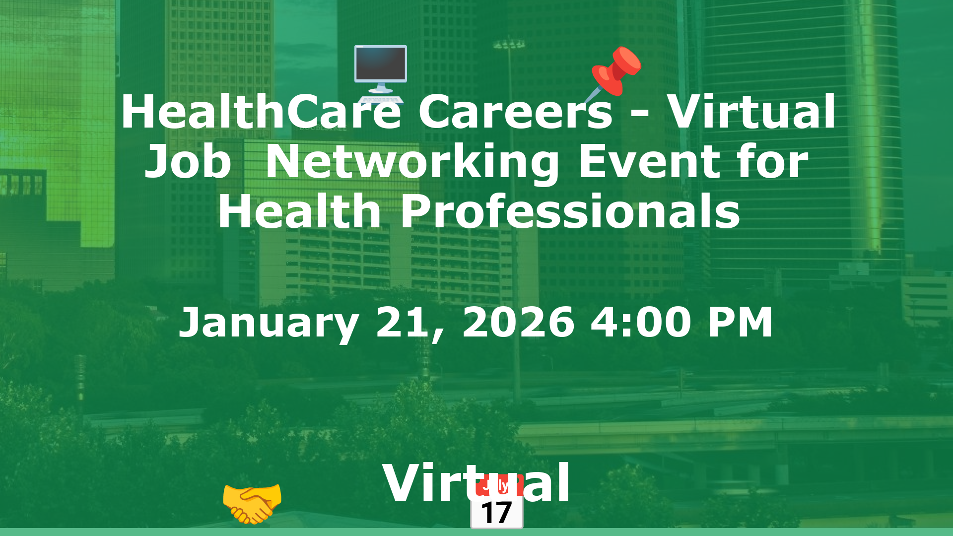 HealthCare Careers - Virtual Job  Networking Event for Health Professionals event image